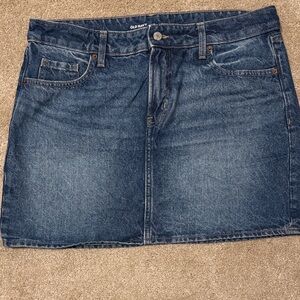 Old Navy Dark Blue Denim Skirt